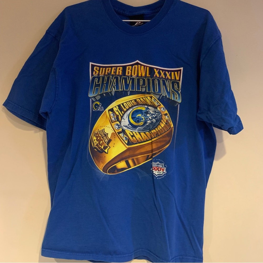 NFL St. Louis Rams Super Bowl XXXIV Champs 2000 shirt